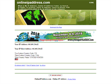 Tablet Screenshot of onlineipaddress.com